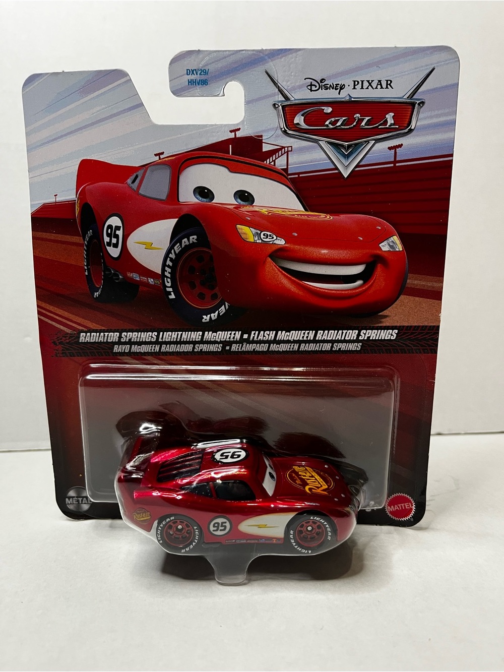 Disney Pixar Cars Radiator Springs Metallic Lightning McQueen Diecast Mattel New